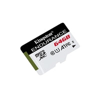 Kingston SDCE/64GB High Endurance micro SD Flash Memory Card, 64GB, Class 10, A1, UHS-I U1, Retail Packed Kingston SDCE/64GB High Endurance micro SD Flash Memory Card, 64GB, Class 10, A1, UHS-I U1, Retail Packed